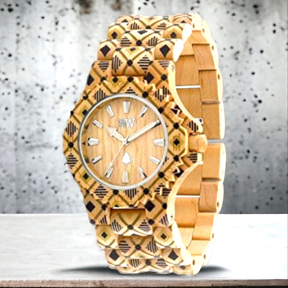 NIB WeWood Geometric Wooden Watch orig.  $190